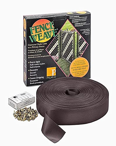 Pexco Brand Fence Weave 250' Roll - Brown - Made in The USA Pexco