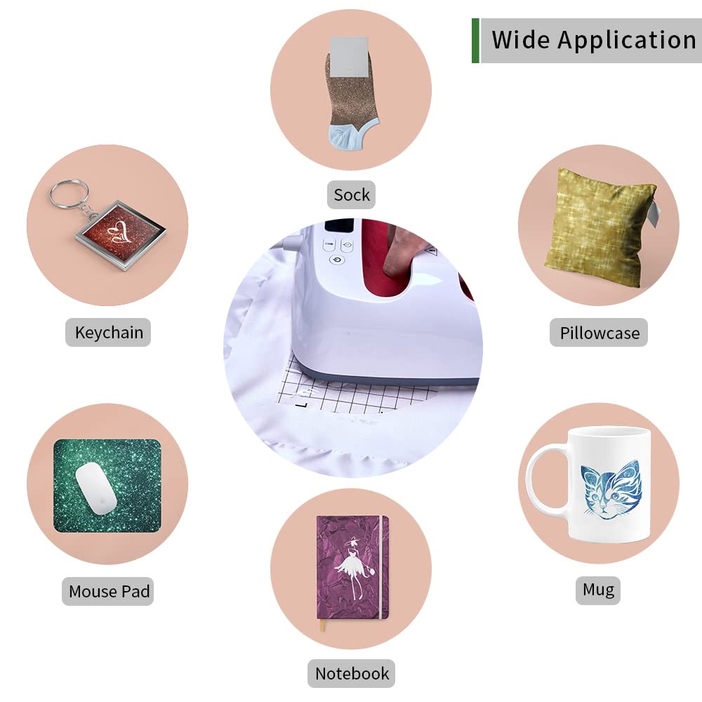 Transfer Sheets-Glitter-Sublimation Paper forBlank T-Shirts Cup Coasters Mug,12pcs/Set, 12"x12" Gold Green Blue Purple Brown Lucky Goddness