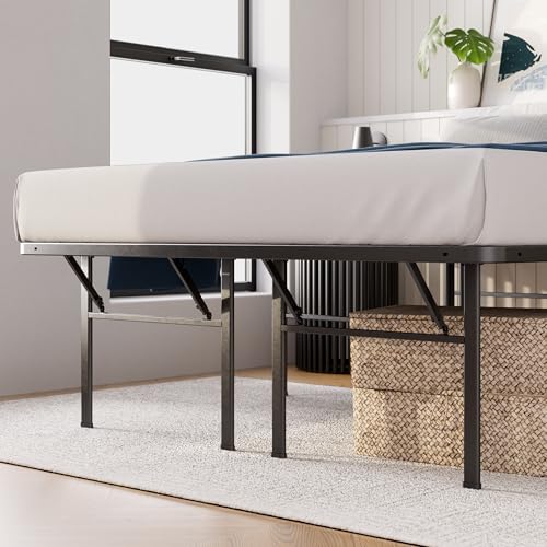 Zinus Premium SmartBase 4 Extra Inches high for Under-bed Storage/Mattress Foundation/Platform Bed Frame/Box Spring Replacement/Quiet Noise-Free, Queen, Black (OLB-SB13-18Q) Zinus