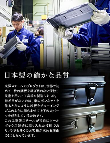 Toyo Y-350 Steel Mountain Tool Box, Military Green Toyo