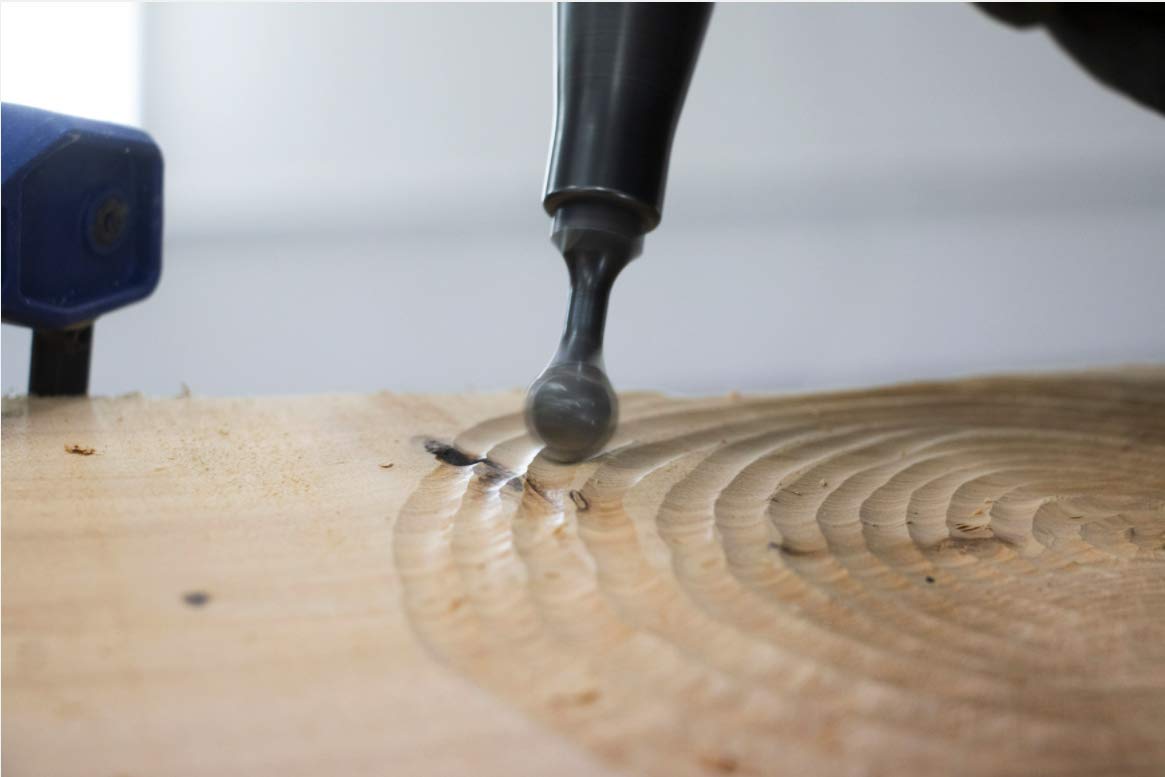 Arbortech Precision Carving System - 3 Piece Precision Power Carving Attachment Set for Woodworkers Featuring Mini Ball Gouge - PCS.FG.1000.20 Arbortech