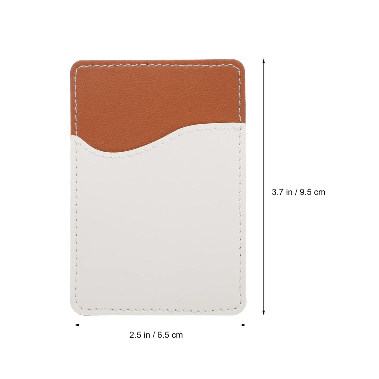 6 Sets of Sublimation Blank Phone Card Holder Leather Adhesive Back Pocket Phone Wallet ID Business Credit Card Phone Pouch EXCEART