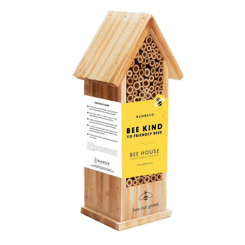 bambeco 12 in. Mason Tower Bee House bambeco