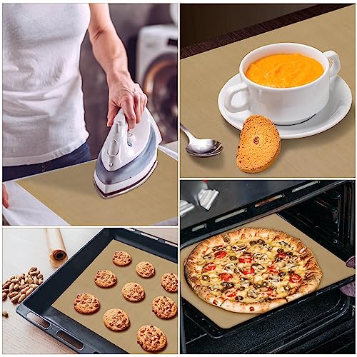 Selizo 20 Pack Teflon Sheet for Heat Press, Heat Transfer Press Cover Paper Heat Resistant Transfer Protector Mats for Cricut Iron HTV Vinyl, Sublimation, Baking and Craft selizo