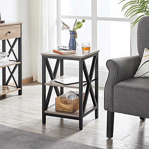 Yaheetech 4 Pieces Living Room Table Sets - Includes TV Stand with Storage for 65 in TV, Lift-top Coffee Table with Baskets, 2 Set End Side Table for Home, Gray Yaheetech