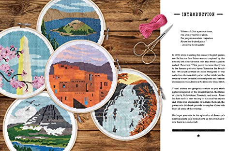 America the Beautiful Cross Stitch: Stitch 30 of America's Most Iconic National Parks and Monuments becker&mayer! Books