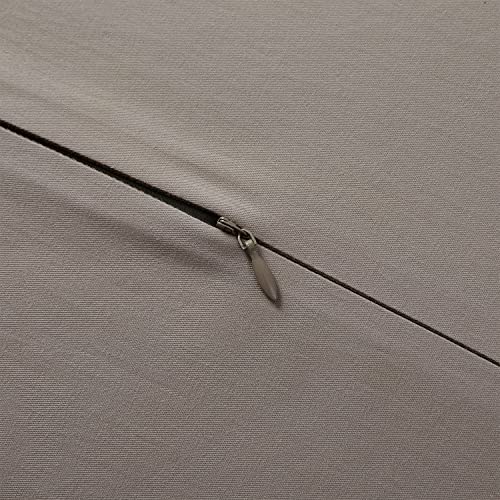 HiEnd Accents High Shine Satin 3 Piece Duvet Cover Set, King Size, Champagne Solid Color, Classic Traditional Modern Style Luxury Bedding, 1 Comforter Cover and 2 Pillowcases H HIEND ACCENTS