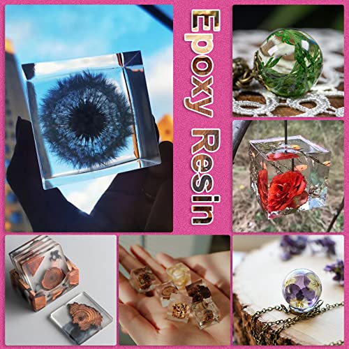 Epoxy Resin Crystal Clear Art 2 Gallon Kit for Coating, Casting, Resin Art, Jewelry, Tabletop, Bar Top, Live Edge Tables, Fast Curing 2 Part Epoxy Casting Resin Kit Puduo