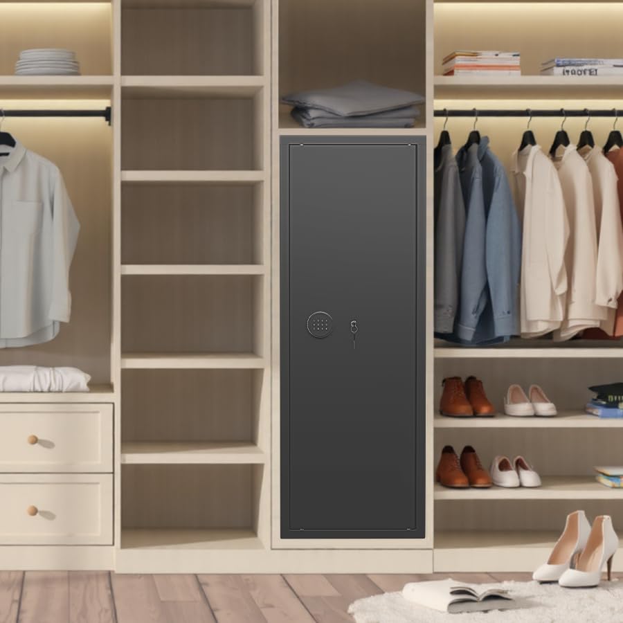 Bonusall 10 Gun Safe for Rifles,Fireproof Gun Safe for Rifles and Pistols,Rifle Safes for Home with Digital Keypad,Adjustable Shelves & Handgun Pockets Bonusall