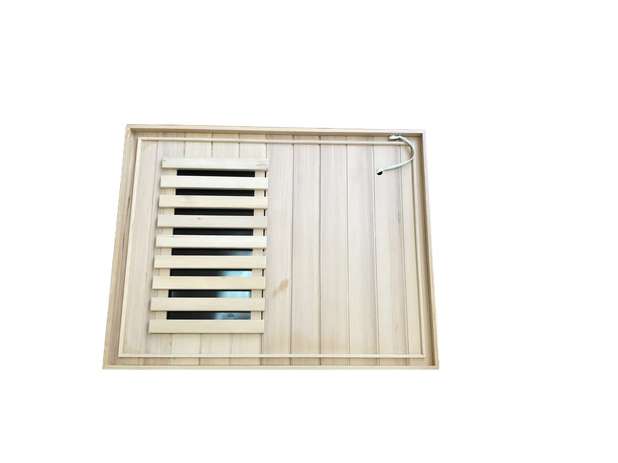 HFYee Infrared Sauna Home Sauna Box 1 Person Far Infrared Indoor Sauna Hemlock Mini Single Person Sauna for Home with LCD Display & Bluetooth on The Left of The Indoor Sauna Room, Natural HFYee