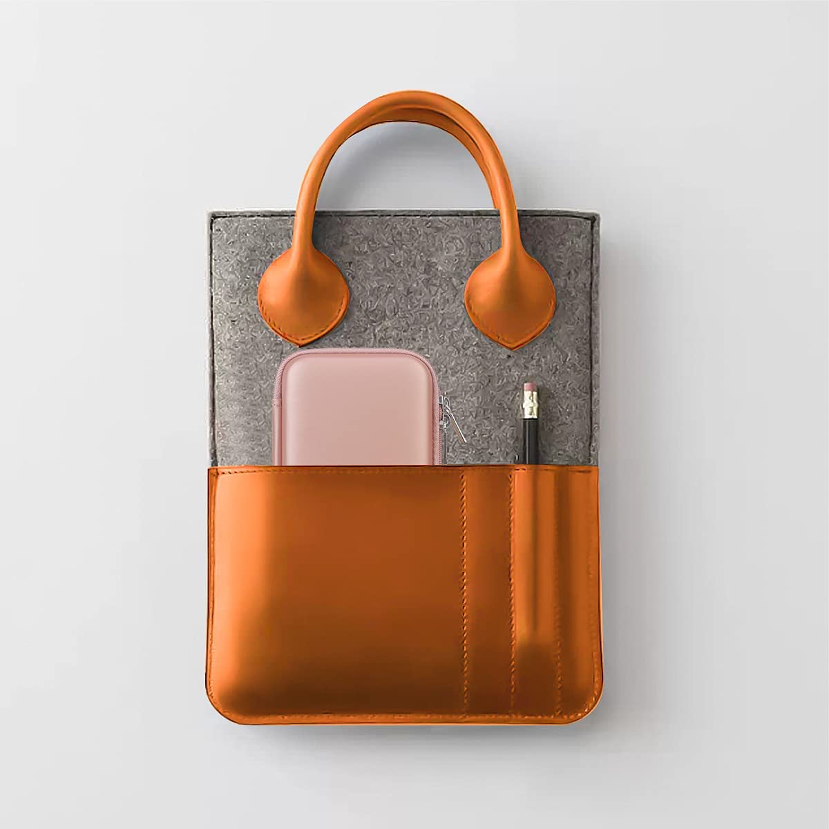 BOVKE Hard Carrying Case for 3D Pen Set, 3D Pen Case Compatible with 3Doodler Start+ Essentials 3D Printing Pen Toy Home Art Activity Set, Mesh Pocket fit 3D Printing Filament, Rose Gold (Box Only) BOVKE