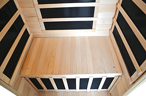 HeatWave BSA2402 1-2 Person Hemlock Carbon Infrared Sauna Blue Wave