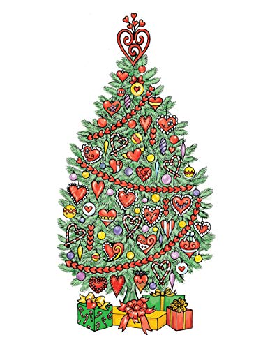 Creative Haven Christmas Trees Coloring Book (Adult Coloring Books: Christmas) Dover Publications