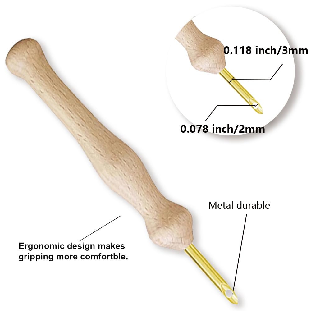 BEUNITONE Flower Beginners Punch Needle kit Handcraft Embroidery Starter Kits for Adults Flowers and Plants Punch Stitching Kit with Instruction Square Punch Needle Frame for Wall Decor 9.4'' x 9.4'' BEUNITONE