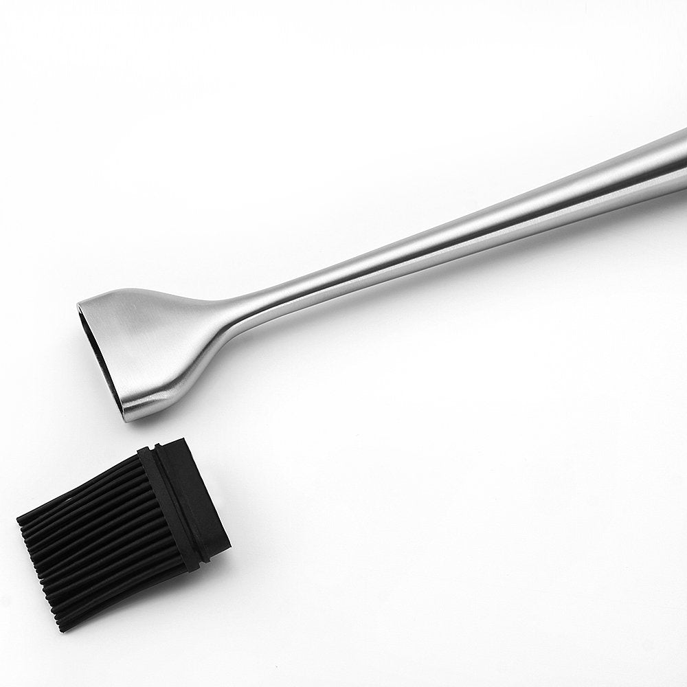 HQY 2 Pack Heavy-duty BBQ Basting Brush,12 Inch & 7 Inch-Great For BBQ Meat,Cakes And Pastries HQY