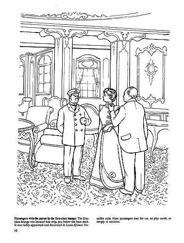 The Titanic Coloring Book (Dover World History Coloring Books) Dover Publications