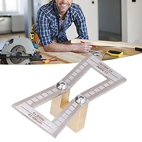 Dovetail Marker Jig, Stainless Steel Woodworking Dovetail Scribing Gauge, Dovetail Guide Measuring Tool with 1:5/1:6/1:7/1:8 Slopes Yuecoom