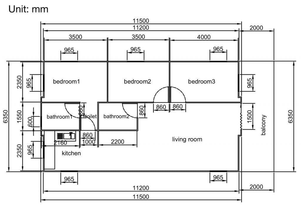 Belvidere Homes Tiny House 3 Bedrooms Expandable Container Luxury Modern House 923 sq ft Generic