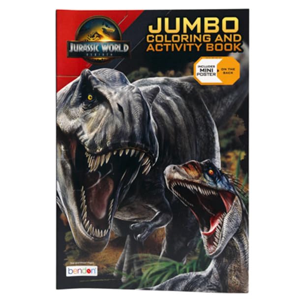 Jurassic World Jumbo Coloring and Activity Book - Cover Varies Bendon