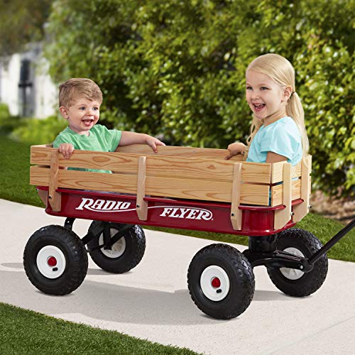 Radio Flyer 36" All-Terrain Steel & Wood Wagon Radio Flyer