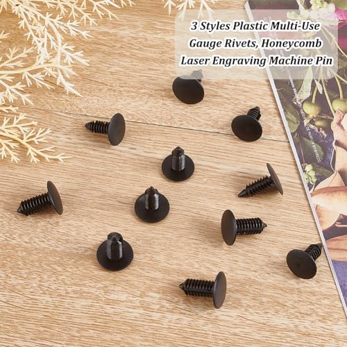 OLYCRAFT 150 Pcs 3 Size Honeycomb Pins Honeycomb Fixing Needle Honeycomb Laser Bed Hold Down Pins Laser Engraver Accessories for Grid Working Table Laser Cutter Engraving Machine Supplies OLYCRAFT