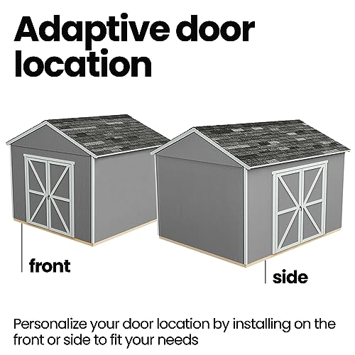 Handy Home Products Astoria 12x20 Do-It-Yourself Wooden Storage Shed Brown Handy Home Products