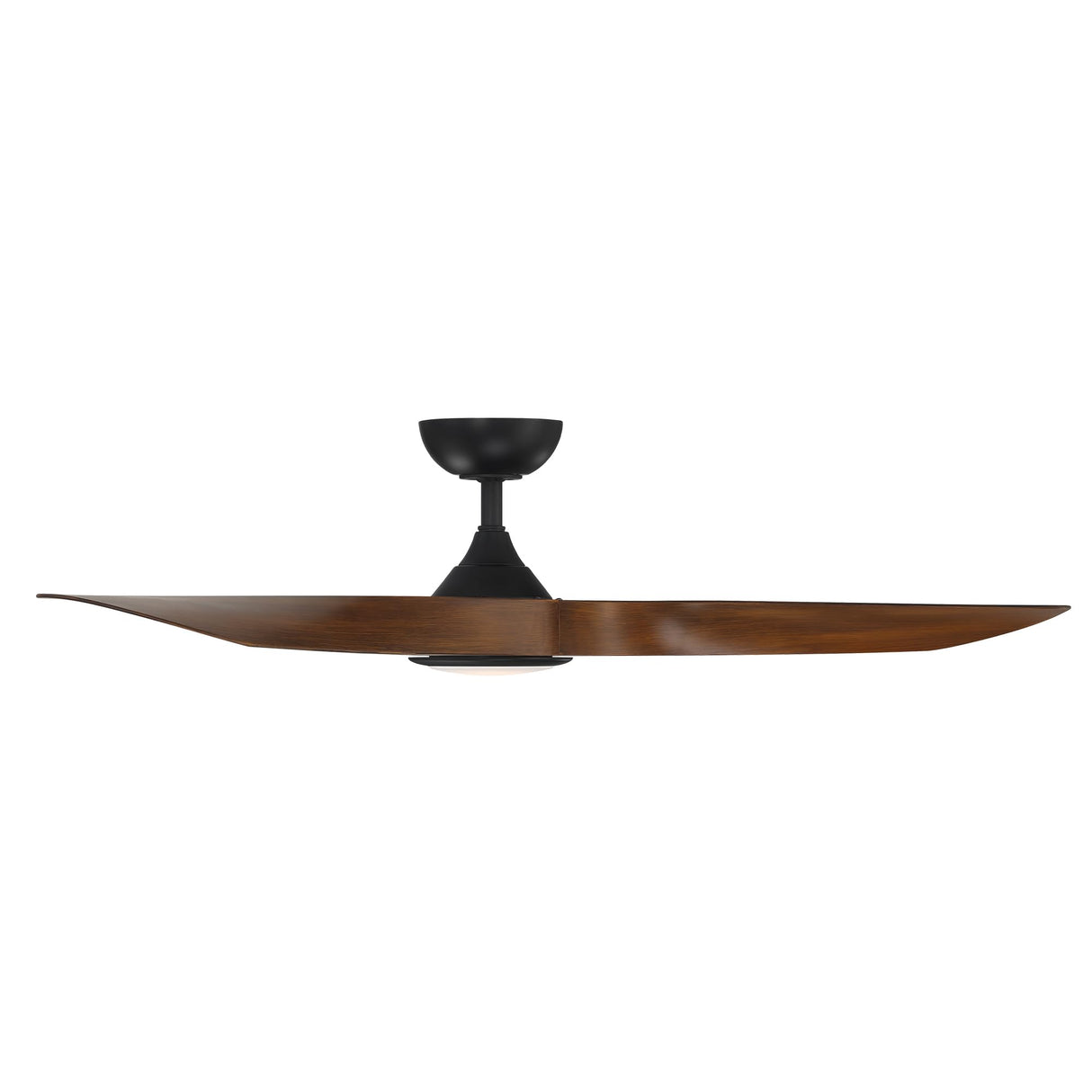 WAC Smart Fans Swirl Indoor and Outdoor 3-Blade Smart Home Ceiling Fan 54in Matte Black Koa with 3000K LED Light Kit and Remote Control works with Alexa and iOS or Android App WAC Lighting
