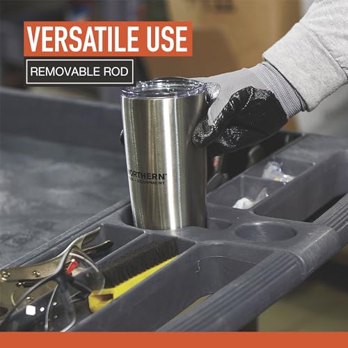 Ironton 500-Lb. Capacity 2 Tray Utility Cart, Maintenance-Free Structural Foam Construction Cargo Pushcart, Scratch Resistant, Easy to Clean Service Ironton