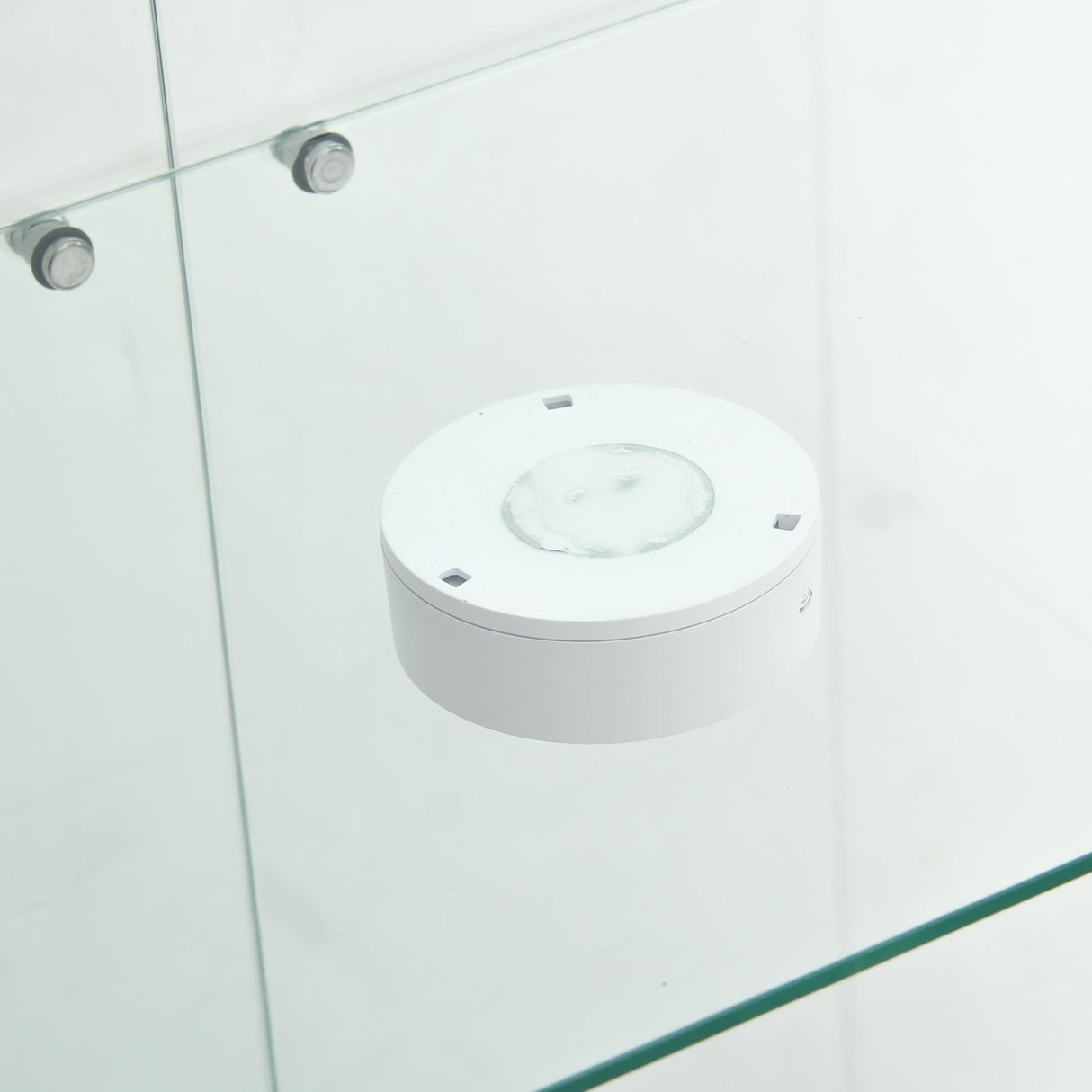 Yoluckea Glass Cabinet with LED Light, 4 Shelves Glass Display Cabinet w/2 Doors,Floor Standing Clear Glass Curio Cabinet Collection Display Cabinet for Living Room Bedroom 64.7” x 31.7” x 14.3” White Yoluckea