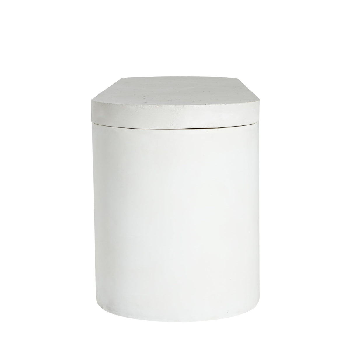 Christopher Knight Home Vex Set of 2 Concrete Outdoor Bench with Modern White Terrazzo Effect, Outdoor Dining Chairs, Oval Garden Bench with Pedestal Base, Extra Seating for Patio/Balcony, White Christopher Knight Home