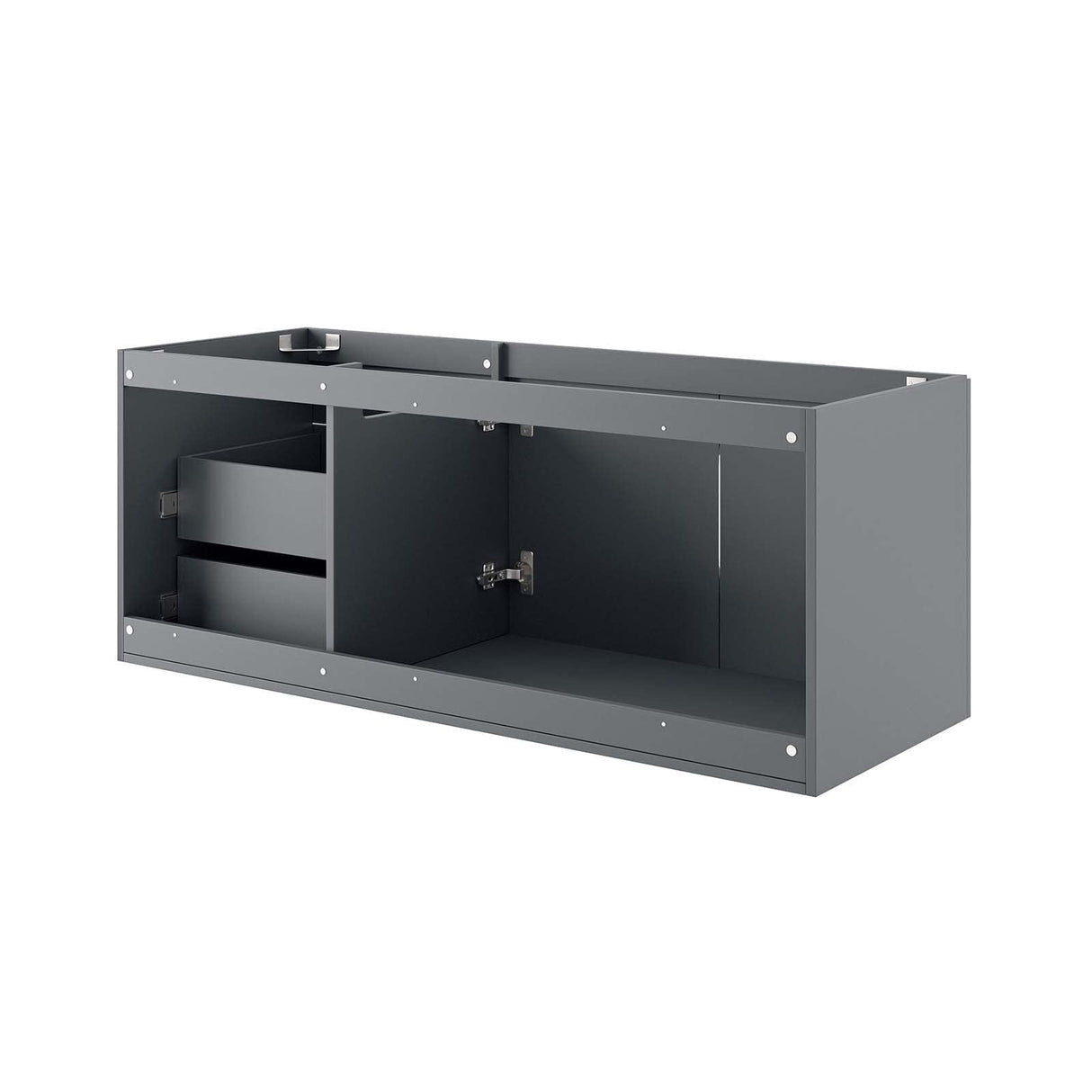 Modway Vitality 48" Double or Single Sink Compatible (Not Included) Bathroom Vanity Cabinet, 48 Inch,Grey Modway