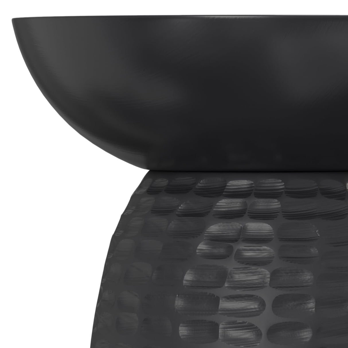 SIMPLIHOME Boyd SOLID MANGO WOOD 13 inch Wide Round Contemporary Wooden Accent Table in Black, Fully Assembled, for the Living Room and Bedroom SIMPLIHOME