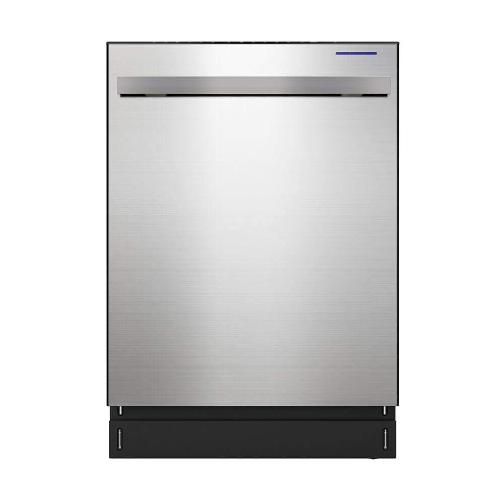 SHARP Slide-In Dishwasher, Stainless Steel Finish, 24" Wide, Soil Sensors, Premium White LED Interior Lighting, Smooth Glide Rails, Heated Dry Option, Responsive Wash Cycles, Power Wash Zone Sharp