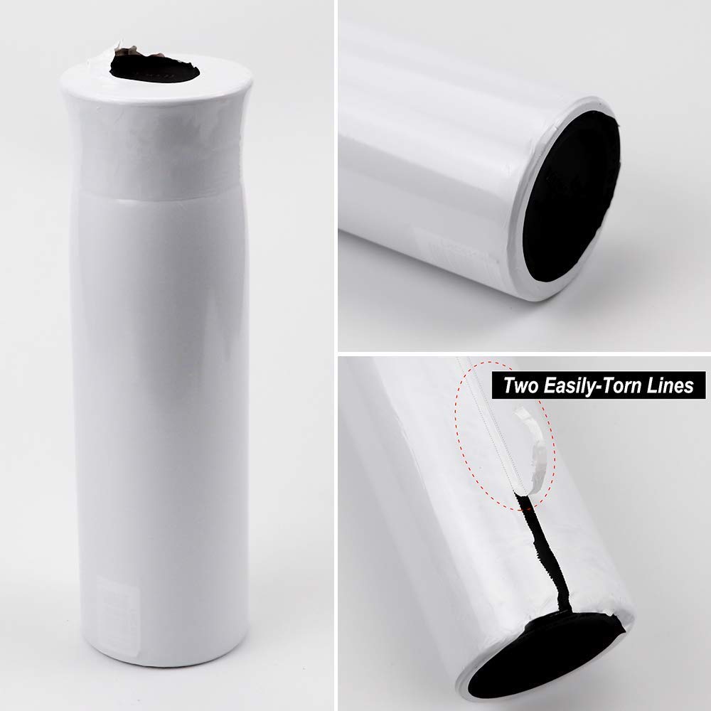Sublimation Shrink Wrap Film,White 7x11 Inch Heat Sublimation Shrink Wrap Tube for Mugs, Tumblers,Blanks, Shrink Wrap Bands for Sublimation,50 Pcs Morepack