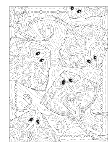 Creative Haven Fanciful Sea Life Coloring Book: Relaxing Illustrations for Adult Colorists (Adult Coloring Books: Sea Life) Dover Publications