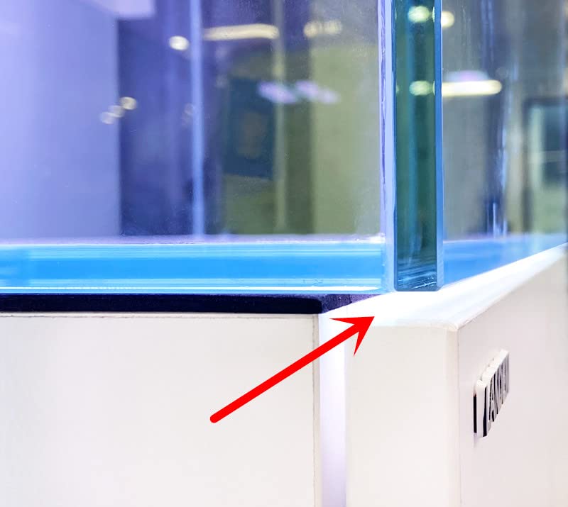 LANDEN Aquarium Wooden Stand and Cabinet for up to 30 Gal Tank, Fish Sea Salt Water Tank Stand, Nano Foam Leveling Mat Included, W23.6xD17.7xH31.49in,Wooden Matte White Painted (Stand Only) LANDEN