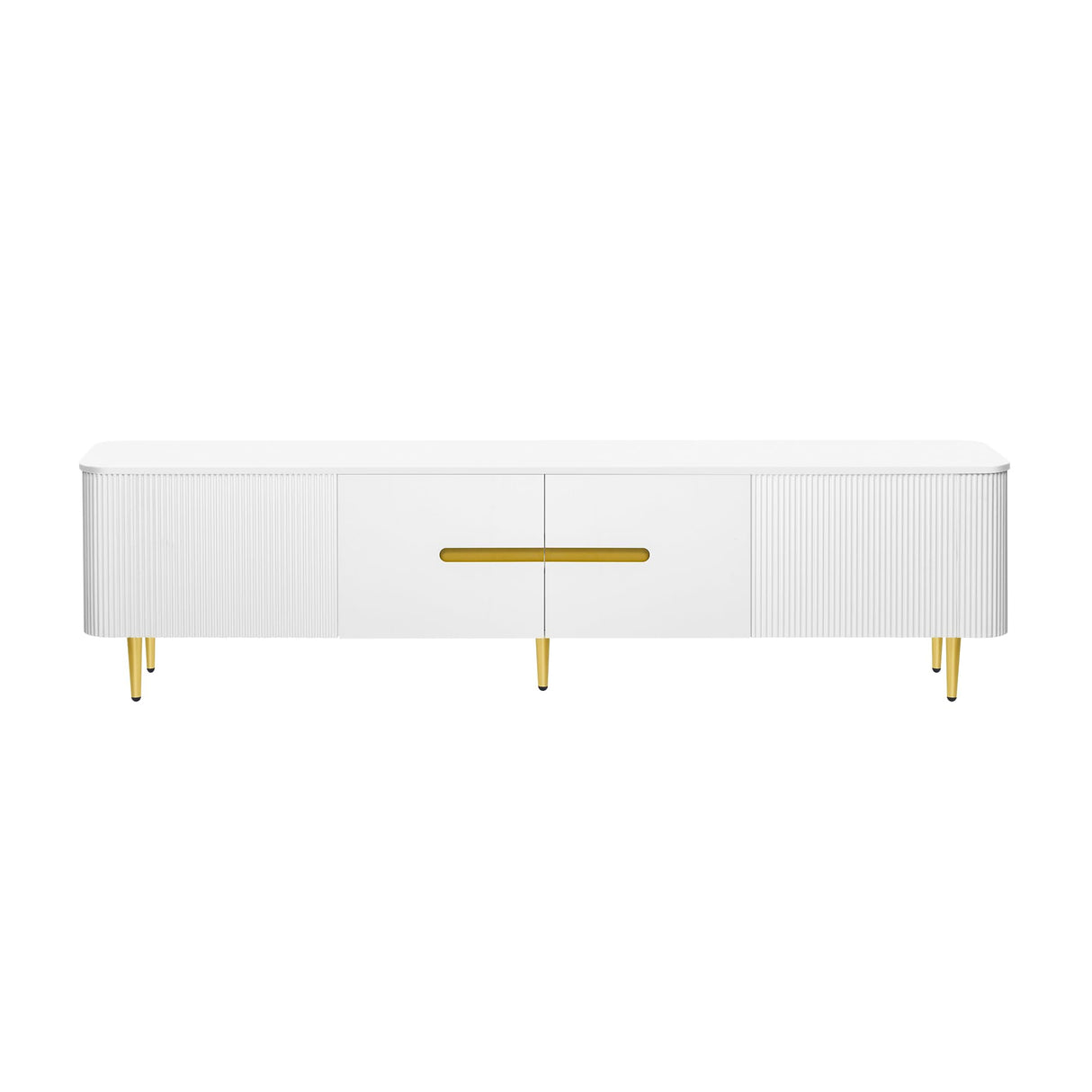 Merax 78.7'' Minimalist TV Stand for TVs up to 85 Inches, Modern Entertainment Center Media Console with 4 Spacious Cabinets for Living Room Merax