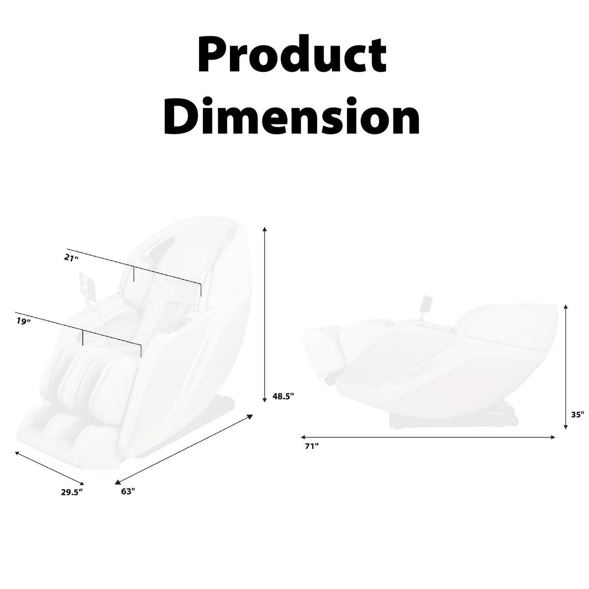 Titan 4D Ultima | Black | Massage Chair | Full Body Air Bag Massage | Zero Gravity Reclining | SL-Track 4D Massage | Foot Roller | Touchscreen Controller | Space Saving Technology Titan