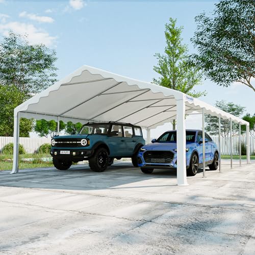 Quictent 20x30 Heavy Duty Party Tent Upgraded Galvanized Outdoor Canopy Tent Carport Wedding Event Shelter Wedding Tents for Parties with Storage Bags Quictent