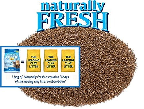 Naturally Fresh Cat Litter Made From Walnut Shells, 1-2 Cats, Unscented, Upcycled, Easy Scooping, Sustainable, 26 Lbs Naturally Fresh