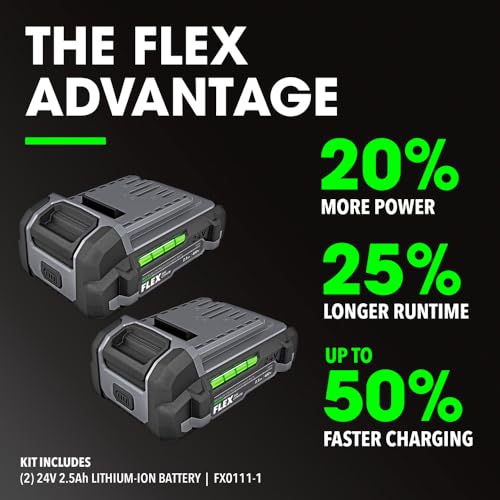 FLEX 24V Brushless Cordless Drywall Screw Gun Kit with (2) 2.5Ah Lithium Batteries and 160W Fast Chargers - FX1611-2AA FLEX
