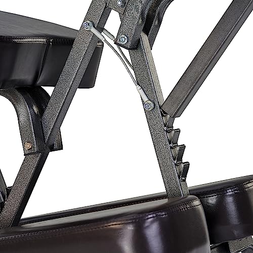 Master Massage Bedford Portable Massage Chair - Lightweight with Carrying Bag - Tattoo Height Adjustable Folding Face Cradle SPA (Coffee) Master Massage Equipment