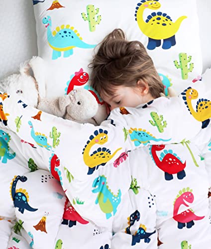 Utopia Bedding Dinosaur Kids Comforter Set with 2 Pillow Shams, 3 Piece Soft Microfiber Twin Bed Comforter with Pillow Shams, Printed Kids Bedding for Boys and Girls, Lightweight, Breathable,Easy Care Utopia Bedding