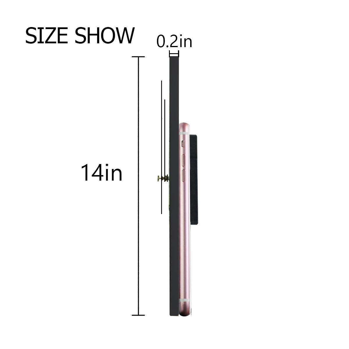 LANEABUY Decorative Wood Style Round Farmhouse Wall Clock 14 Inch Silent Non Ticking Battery Operated Home Decor Wall Clocks for Living Room, Bedroom, Kitchen LANEABUY