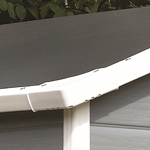 Keter Manor 4x6 Resin Outdoor Storage Shed Kit-Perfect to Store Patio Furniture, Garden Tools Bike Accessories, Beach Chairs and Lawn Mower, Grey & White KETER