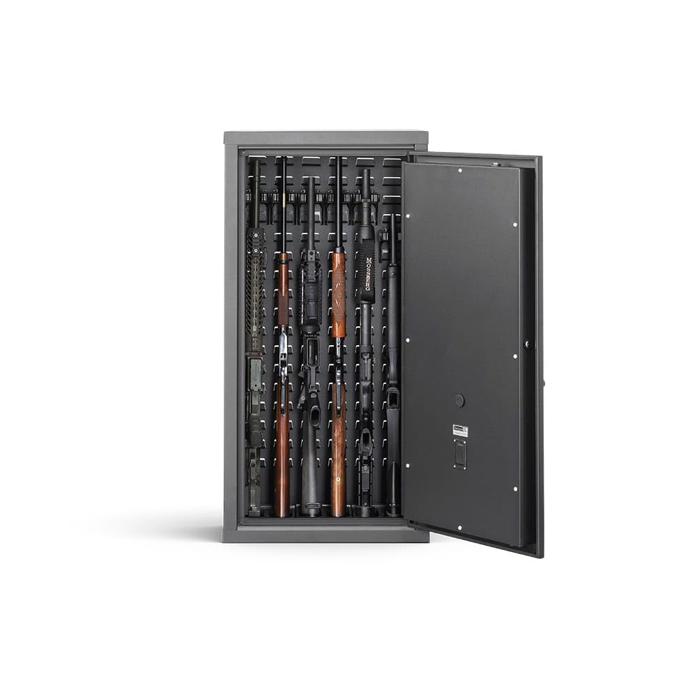 SecureIt Agile Model 40 - The versatile Agile Model 40 gun safe is designed to stack on top of the Model 52 or use as stand-alone storage for guns and gear. New Biometric Keypad for convenience. SecureIt