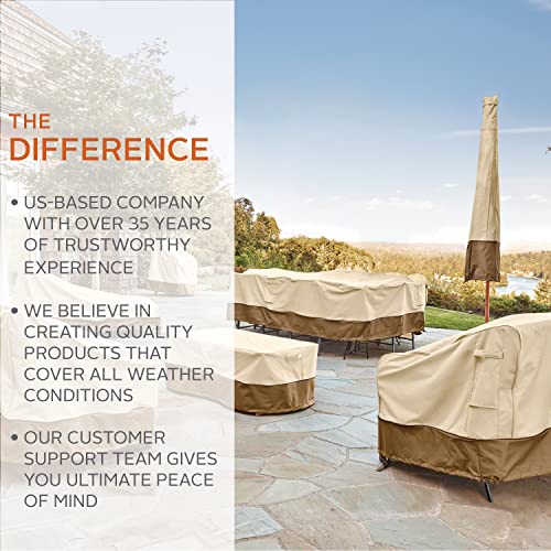 Classic Accessories Veranda Water-Resistant 21 Inch Outdoor Fire Column Cover Classic Accessories