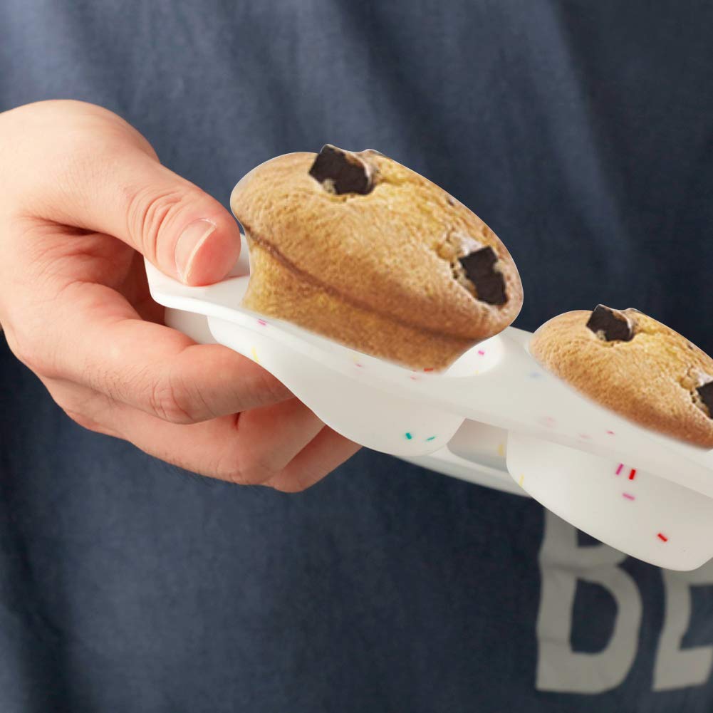 SHEbaking Silicone Muffin Pan Regular 12 Cups Muffin Tin for Muffin and Cupcakes Non-stick Bakeware Durable Baking Mold Cupcake Molds BPA Free SHEbaking