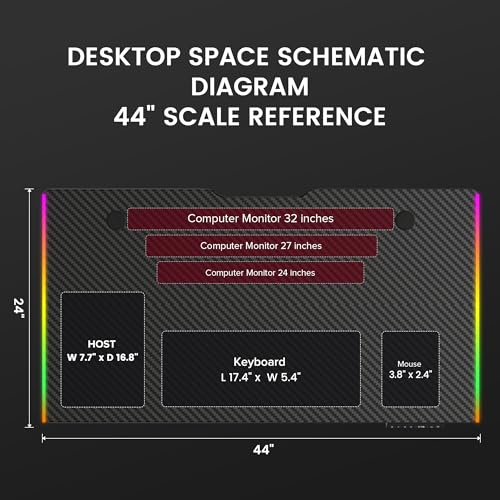 GTPLAYER RGB Electric Standing Desk, Height Adjustable Gaming Desk - Computer Desk with Mouse Pad, Home Office Desk GTPLAYER