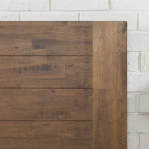 ZINUS Tonja Brown Wood Platform Bed Frame with Headboard - Easy Assembly, No Box Spring Required Zinus